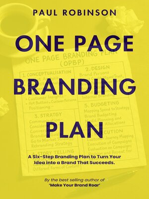 cover image of One Page Branding Plan